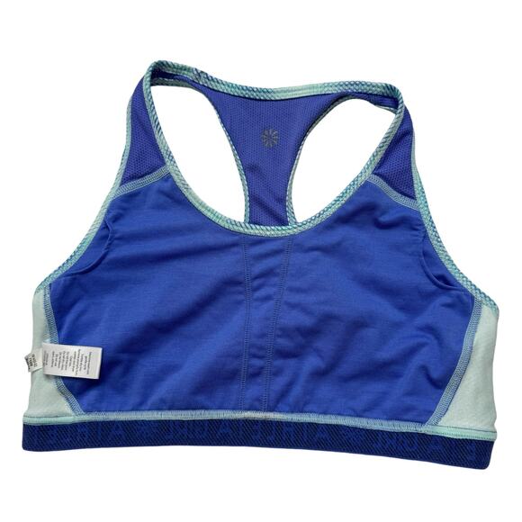 ATHLETA GIRL Kaleidoscope Sports Bra in Blue Purple Size Large 12 Girl Racerback - Picture 5 of 6